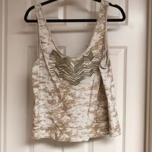 Cute crop top with gold detailing